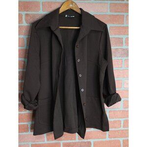 Vintage Cricket Lane 70s Shacket Shirt Jacket Widespread Collar L XL